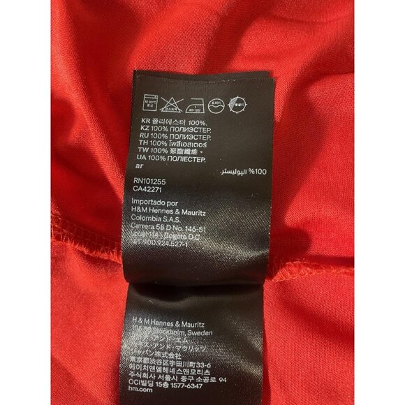 Red Ruffle Floral Mini Dress - Picture 7 of 8